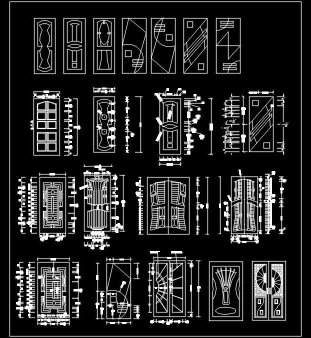 Metal & Steel Doors- Free CAD Blocks